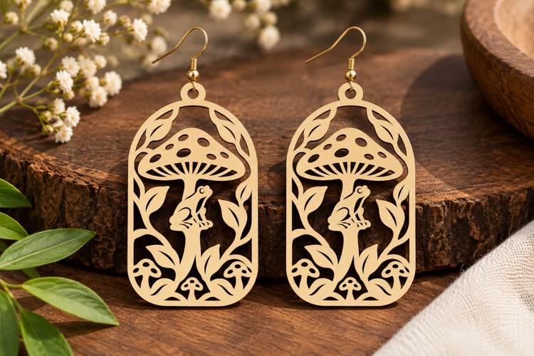 Fairy Mushroom Laser Cut SVG File fairy mushroom svg, mushro