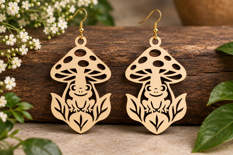 Mushroom Gnome Laser Cut SVG File mushroom gnome svg, gnome example image 1