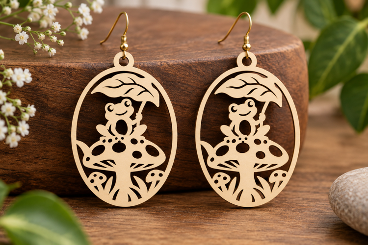 Woodland Mushroom Laser Cut SVG File woodland mushroom svg