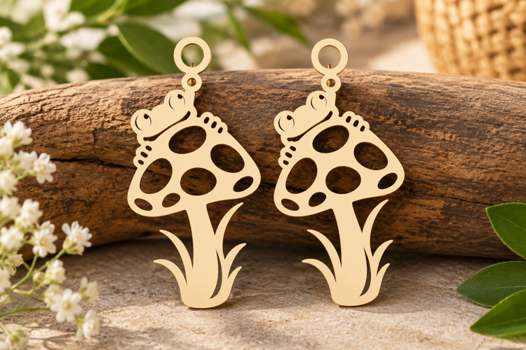 Simple Mushroom Laser Cut SVG File simple mushroom svg