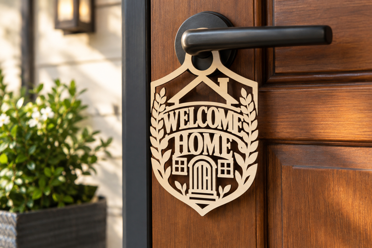 Welcome Cottage Laser Cut SVG File welcome cottage svg, welc