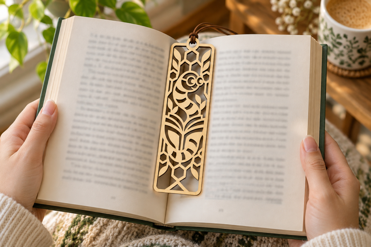 Floral Bookworm Laser Cut SVG File floral bookworm svg, book