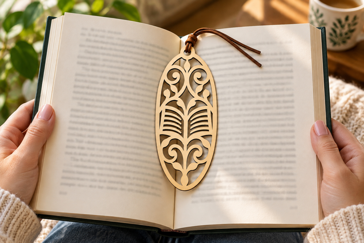 Oval Book Laser Cut SVG File oval bookmark svg, book bookmar