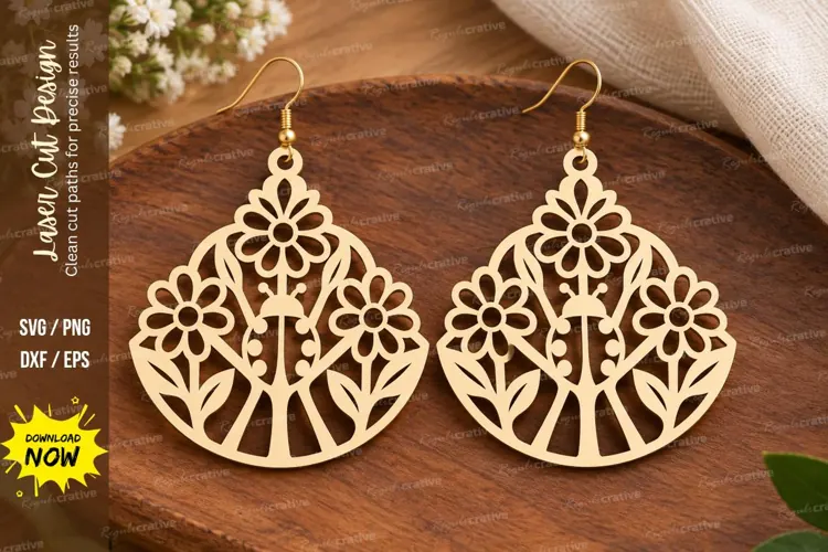 Floral Bouquet Laser Cut SVG File floral bouquet svg, flower