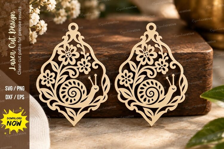 Paisley Floral Laser Cut SVG File paisley floral svg, paisle example image 1