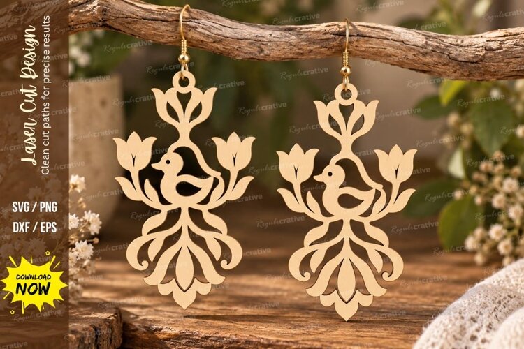 Snail Floral Drop Laser Cut SVG File snail floral svg, flora example image 1