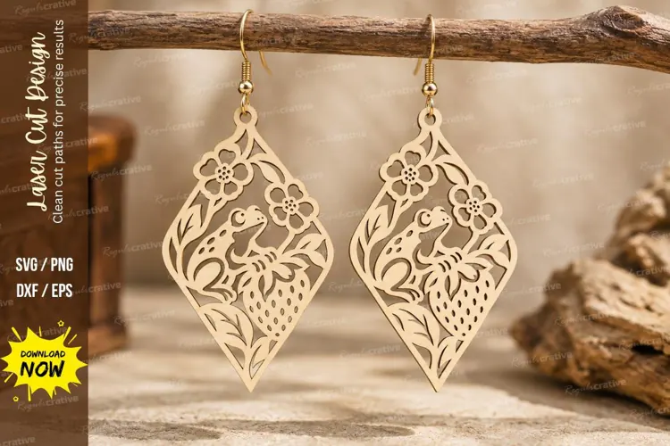 floral strawberry earrings, strawberry earrings png, floral