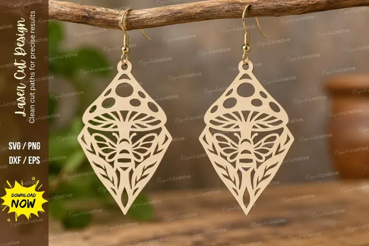 floral leaf earrings, leaf earrings png, floral earrings png
