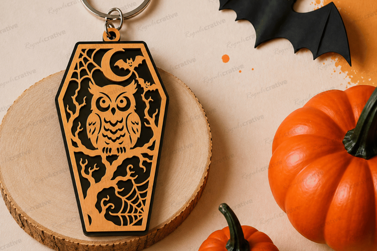 Skeleton Coffin Bookmark Laser Cut SVG File skeleton bookmar