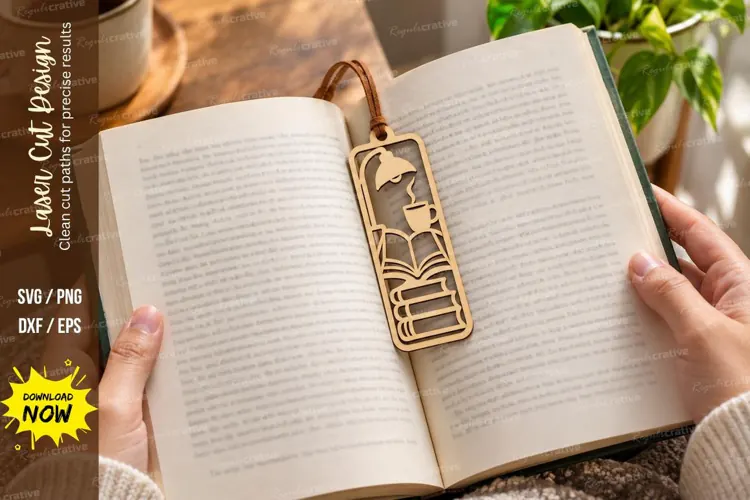 cat window bookmark, cat bookmark png, laser cut bookmark,