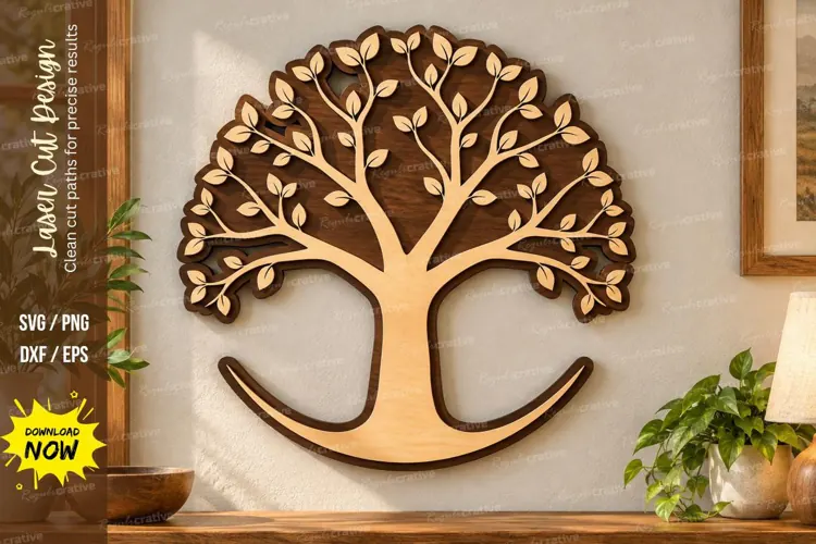 Tree of Life Laser Cut Wall Art SVG tree of life svg, tree