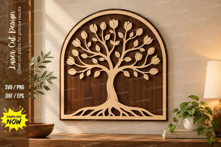 Tree of Life Arch Laser Cut Wall Art tree of life svg, arch
