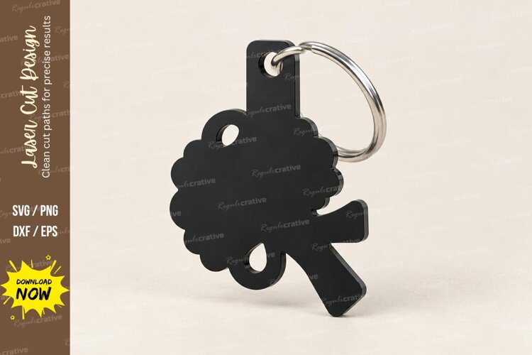 Flower Bouquet Bunch Keychain Laser Cut SVG, Floral Blossom example image 1