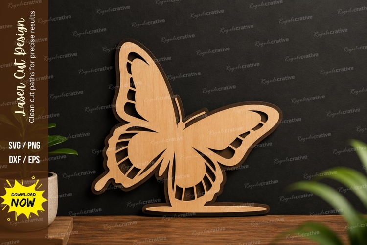 Standing Butterfly Laser Cut Svg Design standing butterfly