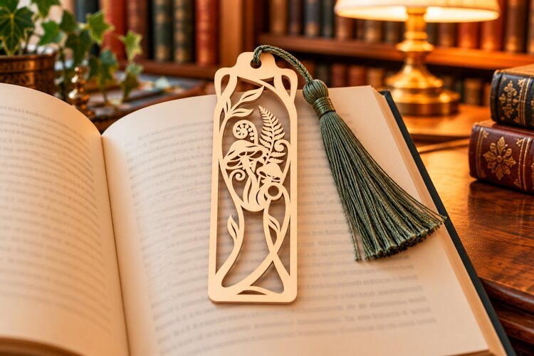 rch Nature Forest Fairytale Bookmark Laser Cut SVG, Page Mar example image 1