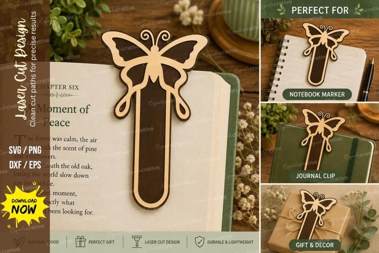 bow bookmark svg, ribbon bookmark svg, bow paperclip svg, example image 1