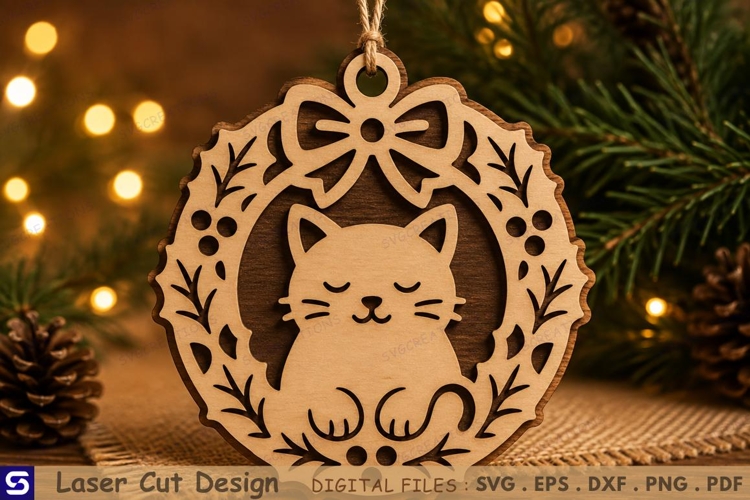 Cat Ornament Svg Image 7