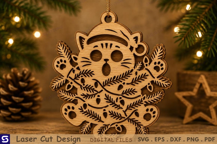 Cat Ornament Svg Image 3