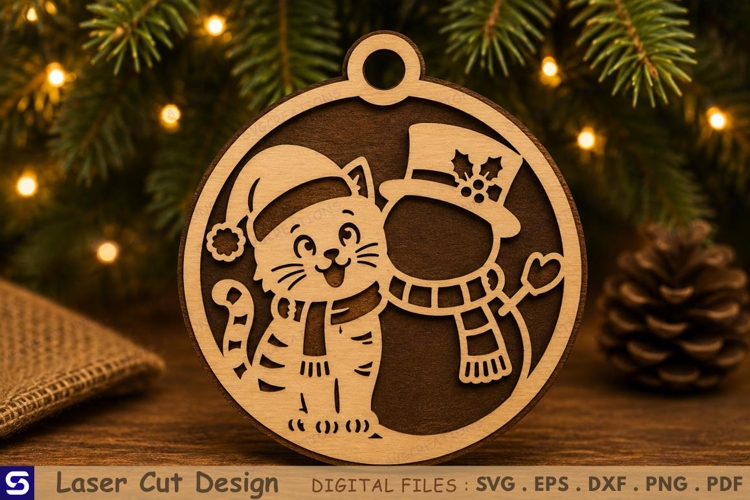 Cat Ornament Svg