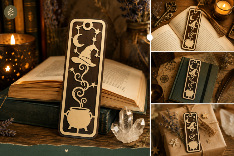 Moon Hat Bookmark Laser Cut SVG File moon hat bookmark svg