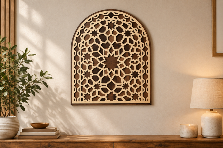 Honeycomb Arch Laser Cut SVG File, honeycomb arch svg, geome