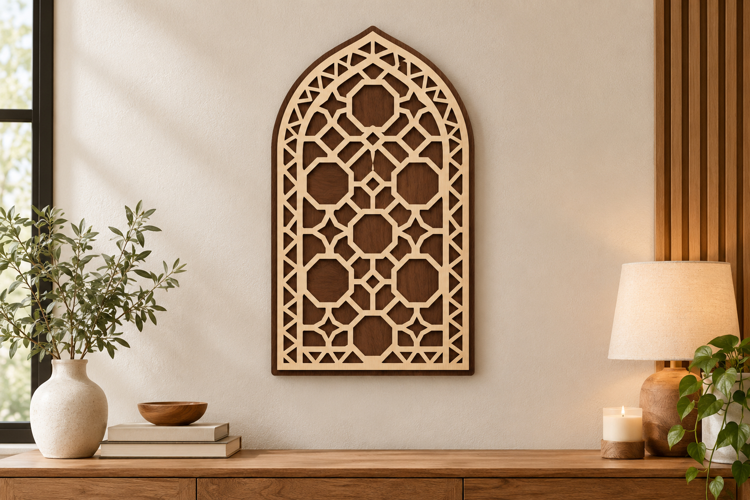 Circle Lattice Laser Cut SVG File, circle lattice svg