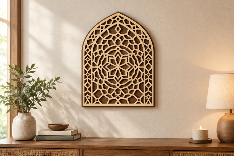 Star Mandala Laser Cut SVG File, star mandala svg, geometric