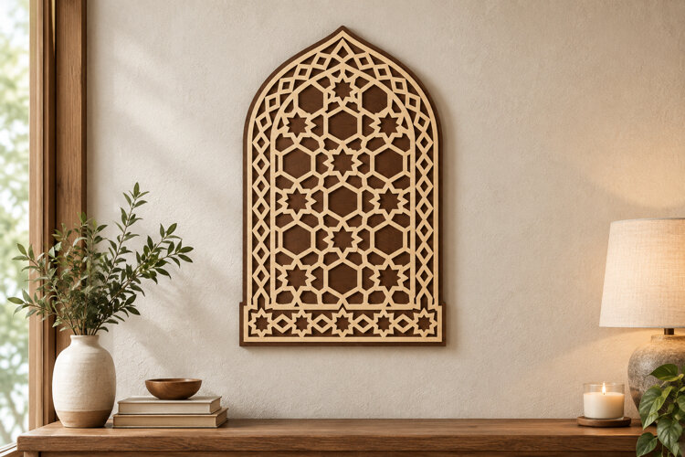 Lattice Window Laser Cut SVG File, lattice window svg example image 1