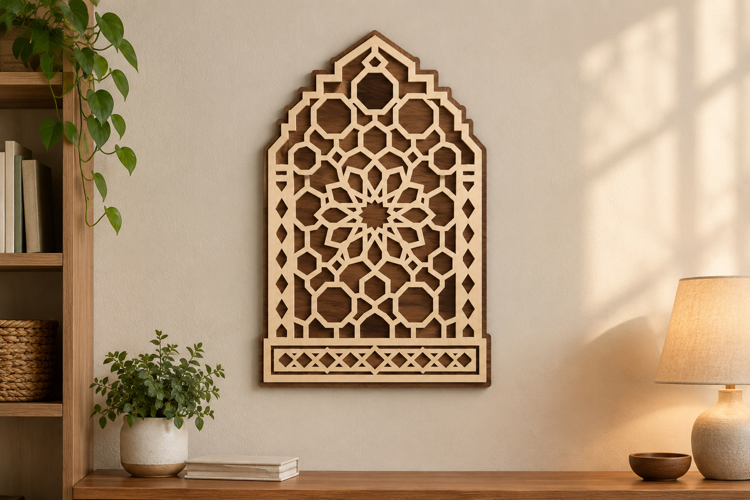 Floral Lattice Laser Cut SVG File, floral lattice svg