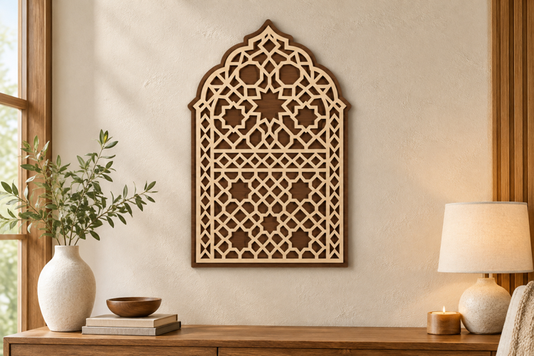 Ornate Arch Laser Cut SVG File, ornate arch svg, geometric