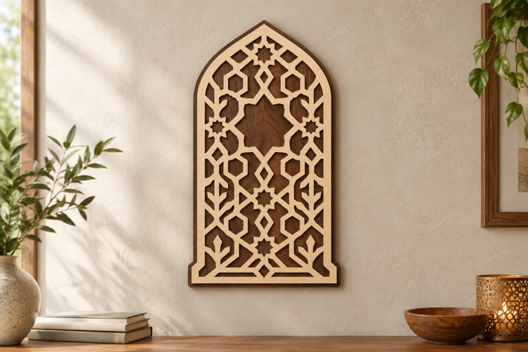 Arched Lattice Laser Cut SVG File, arched lattice svg, geome