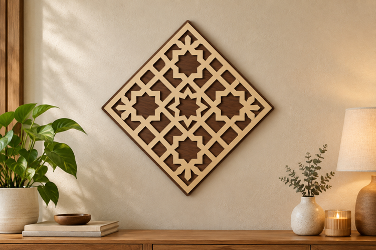 Diamond Lattice Laser Cut SVG File, diamond lattice svg,