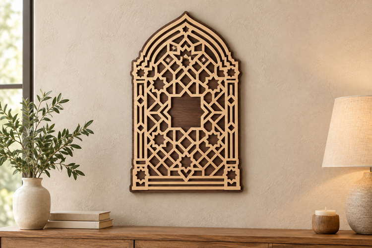Arched Lattice Laser Cut SVG File, arched lattice svg, geome