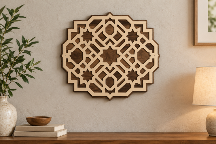 Octagon Mandala Laser Cut SVG File, octagon mandala svg,