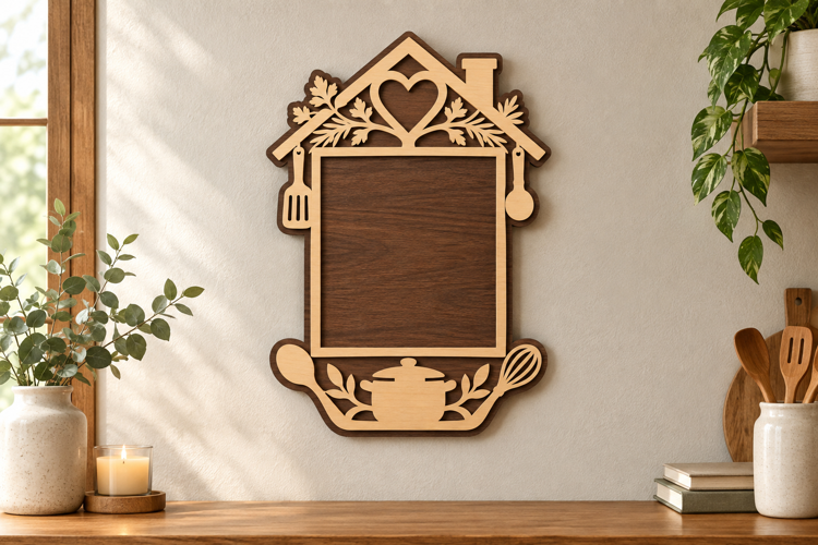 Rustic Hanging Frame Laser Cut SVG File, rustic frame svg,