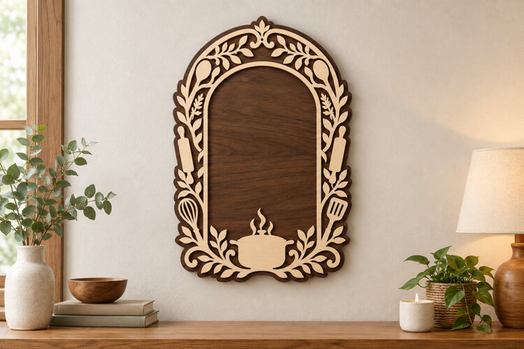 Bunny Arch Frame Laser Cut SVG File, bunny arch frame example image 1