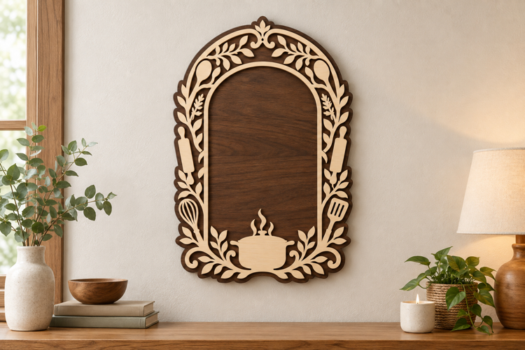 Bunny Arch Frame Laser Cut SVG File, bunny arch frame