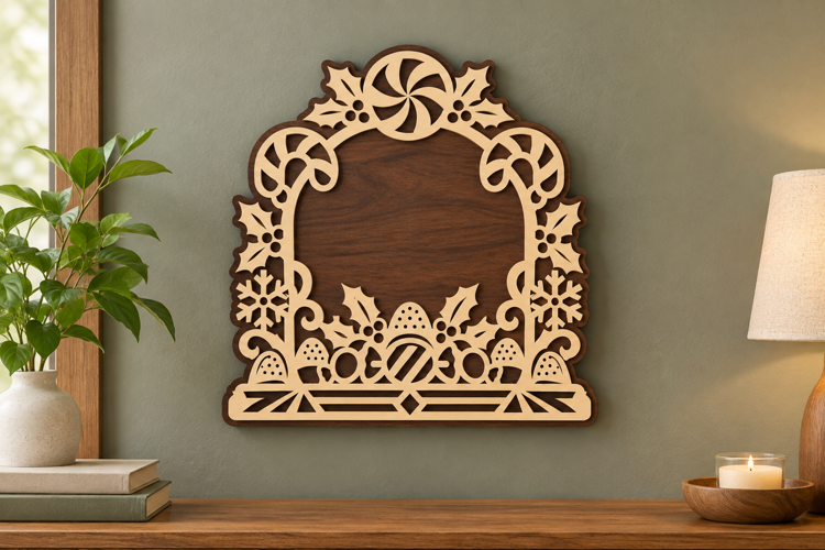 Floral Arch Frame Laser Cut SVG File, floral arch frame