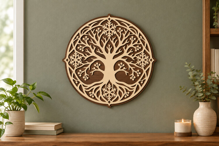 Celtic Tree of Life Laser Cut SVG File celtic tree svg, tre example image 1