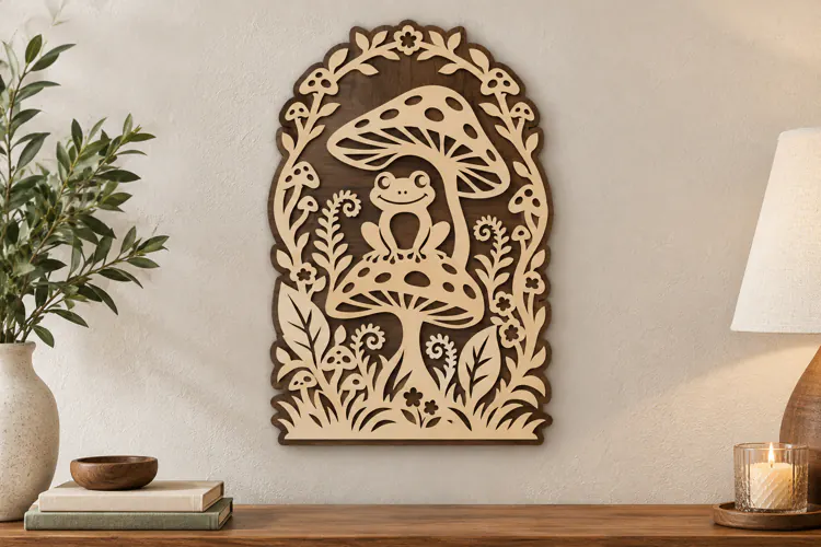 Mushroom Garden Arch Laser Cut SVG File mushroom arch svg,