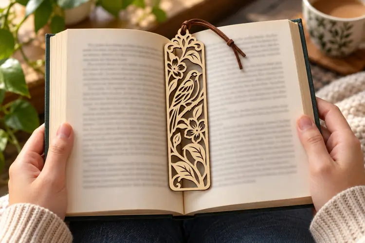 Botanical Bird Bookmark Laser Cut SVG File bird bookmark svg