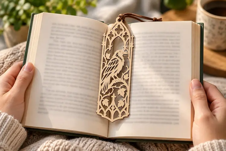 Ornate Botanical Bookmark Laser Cut SVG File ornate botanica