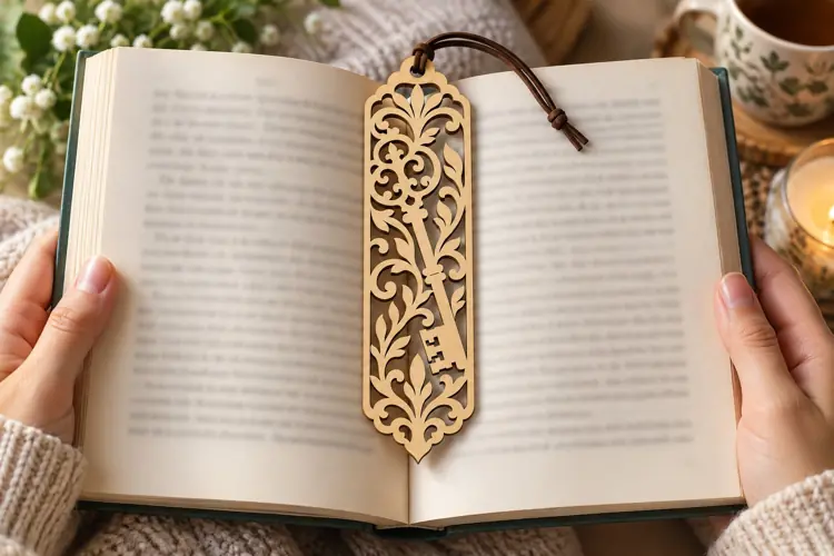 Ornate Floral Leaf Bookmark SVG File ornate floral svg, flor