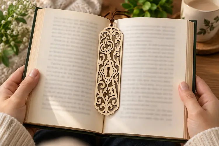 Ornate Filigree Bookmark Laser Cut SVG File ornate filigree