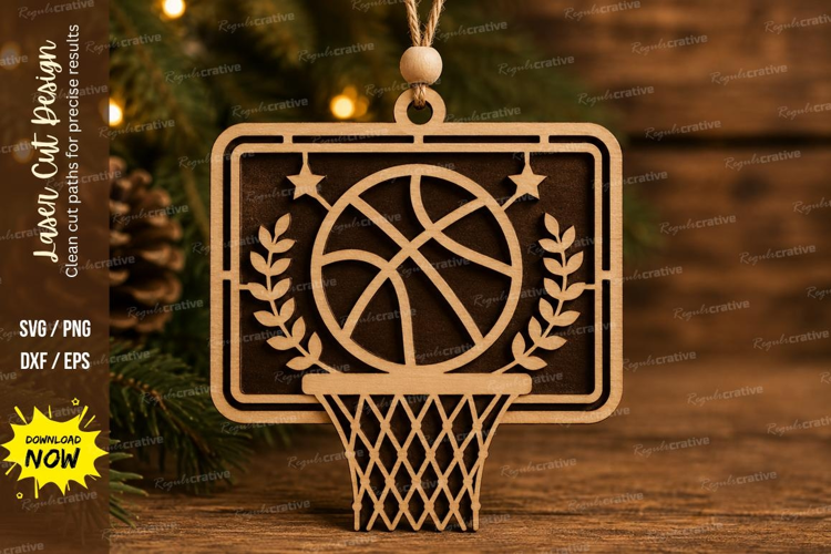 Basketball Hoop Laser Cut SVG File