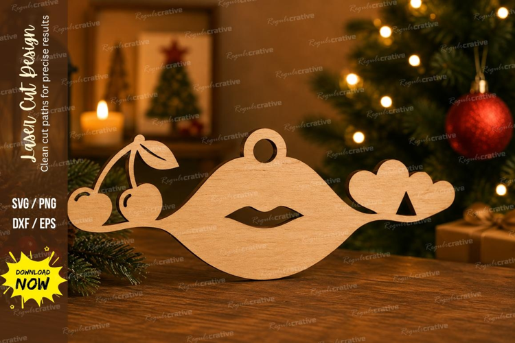 Rose Lips Love Laser Cut SVG File