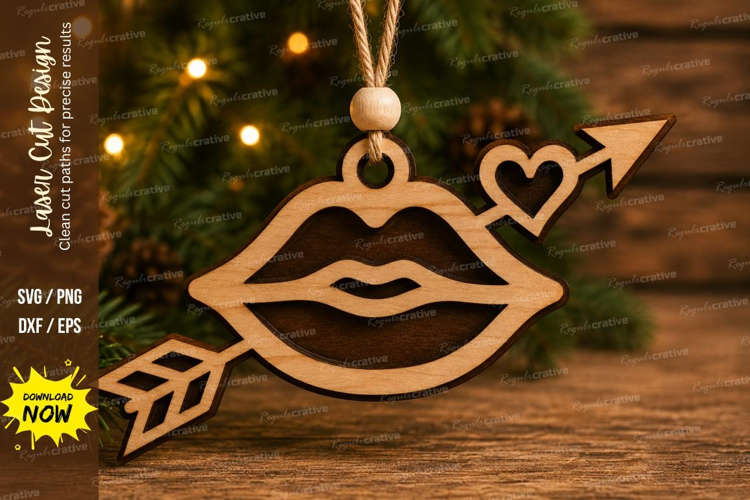 Arrow Lips Love Laser Cut SVG File