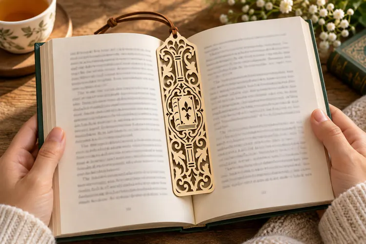 Ornate Floral Bookmark Laser Cut SVG File floral bookmark sv