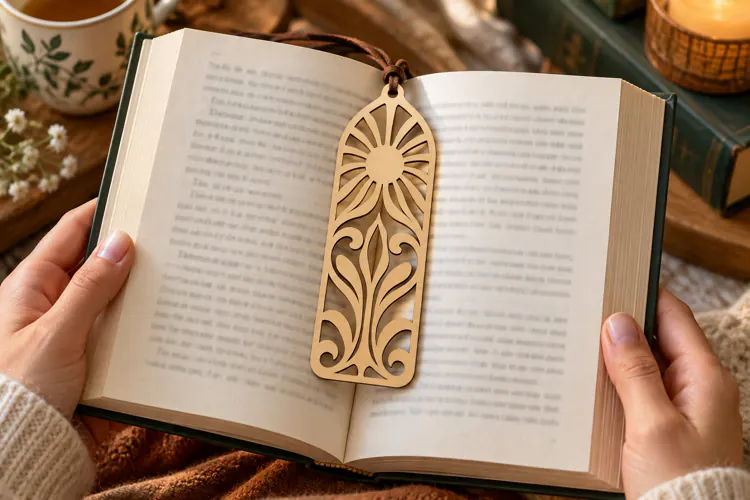 Abstract Leaf Bookmark Laser Cut SVG File leaf bookmark svg,