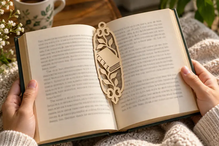 Butterfly Floral Bookmark Laser Cut SVG File butterfly book